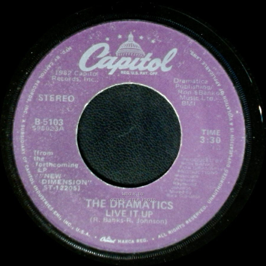The Dramatics - Live It Up / She's My Kind Of Girl side B
