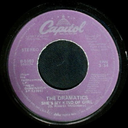 The Dramatics - Live It Up / She's My Kind Of Girl side B