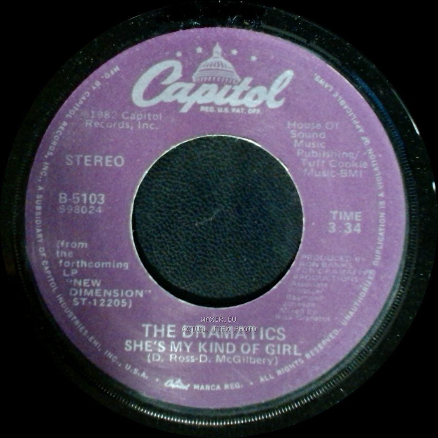 The Dramatics - Live It Up / She's My Kind Of Girl side B