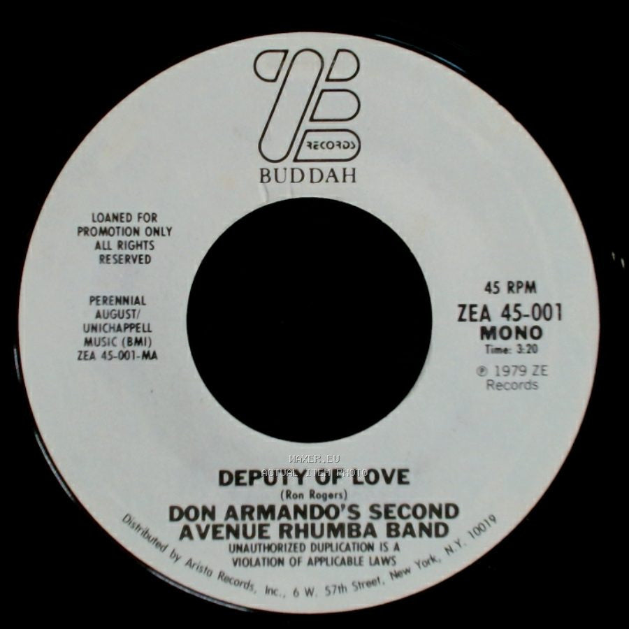 Don Armando's Second Avenue Rhumba Band - Deputy Of Love / Deputy Of Love side A