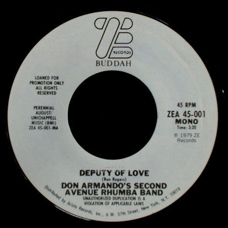 Don Armando's Second Avenue Rhumba Band - Deputy Of Love / Deputy Of Love side A