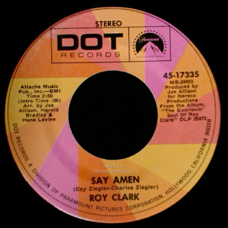 Roy Clark - Say Amen / Then She's A Lover side A