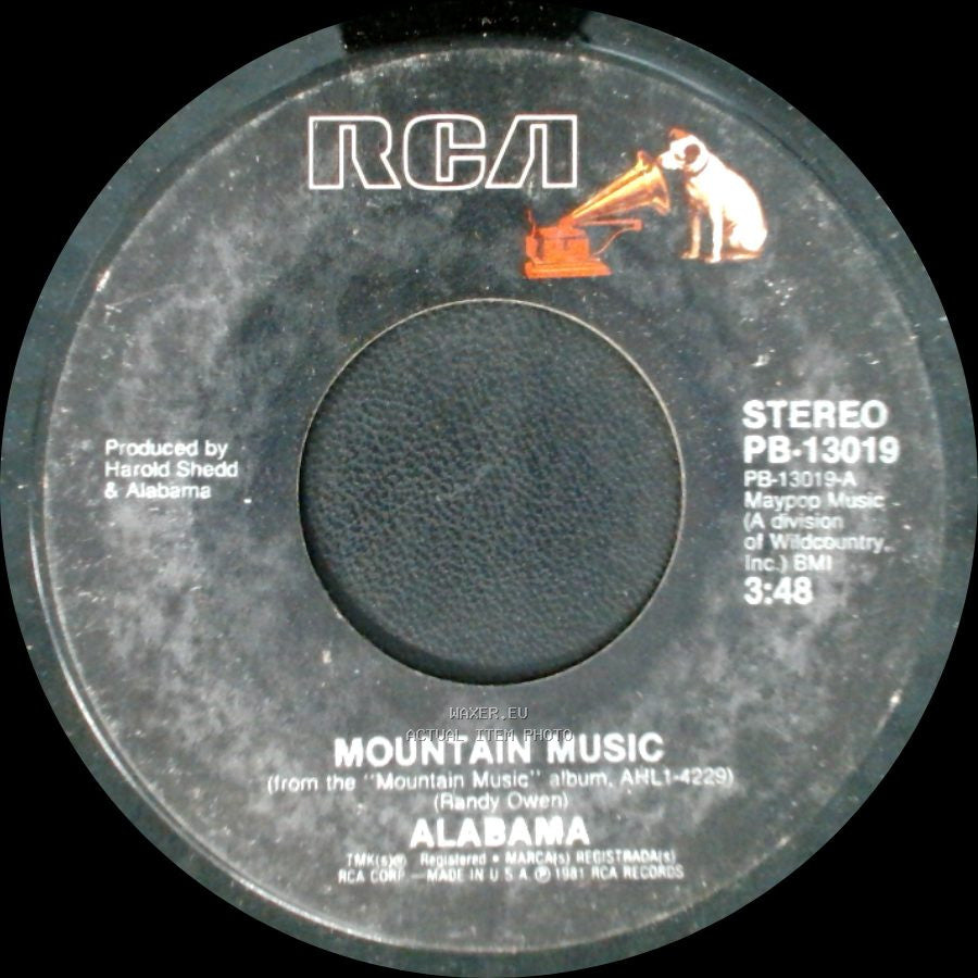 Alabama - Never Be One / Mountain Music side B