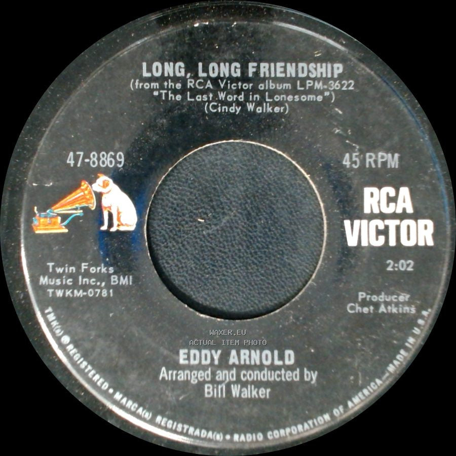Eddy Arnold - Long, Long Friendship / The Tip Of My Fingers side A