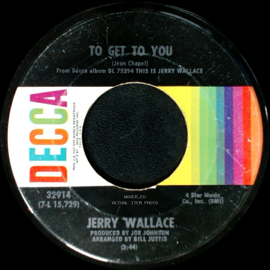 Jerry Wallace - Time / To Get To You side B