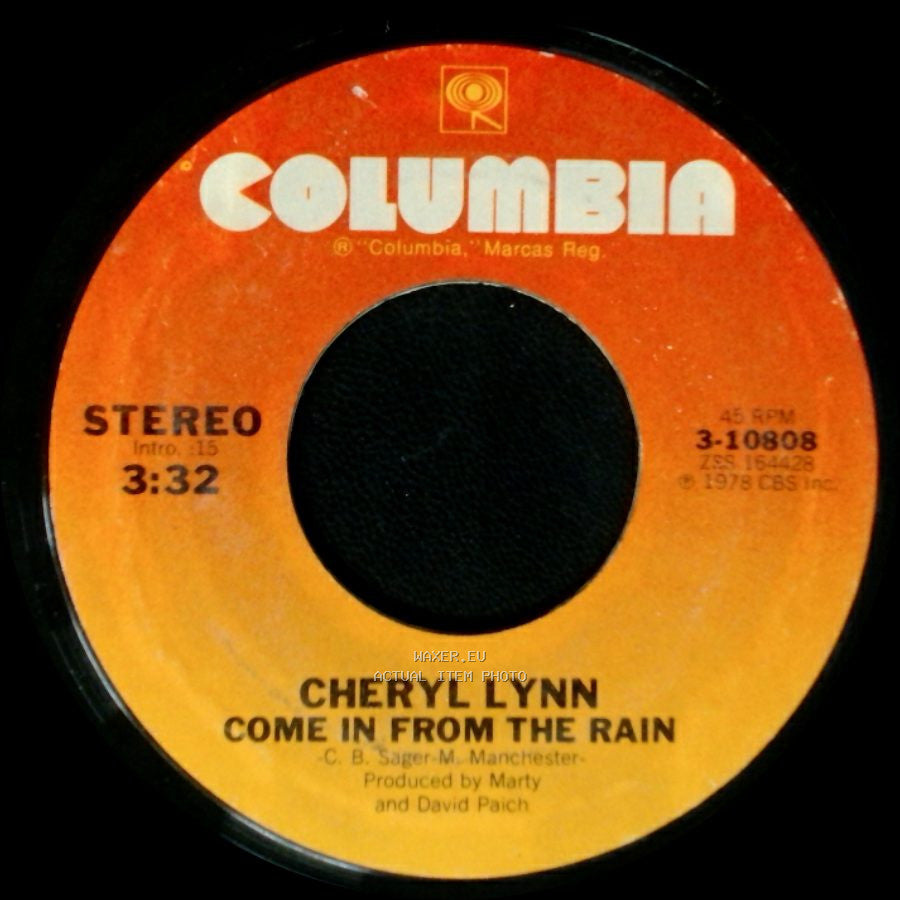 Cheryl Lynn - Got To Be Real / Come In From The Rain side B