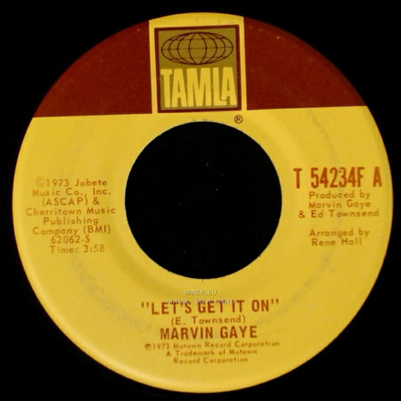 Marvin Gaye - Let's Get It On / "I Wish It Would Rain" side A