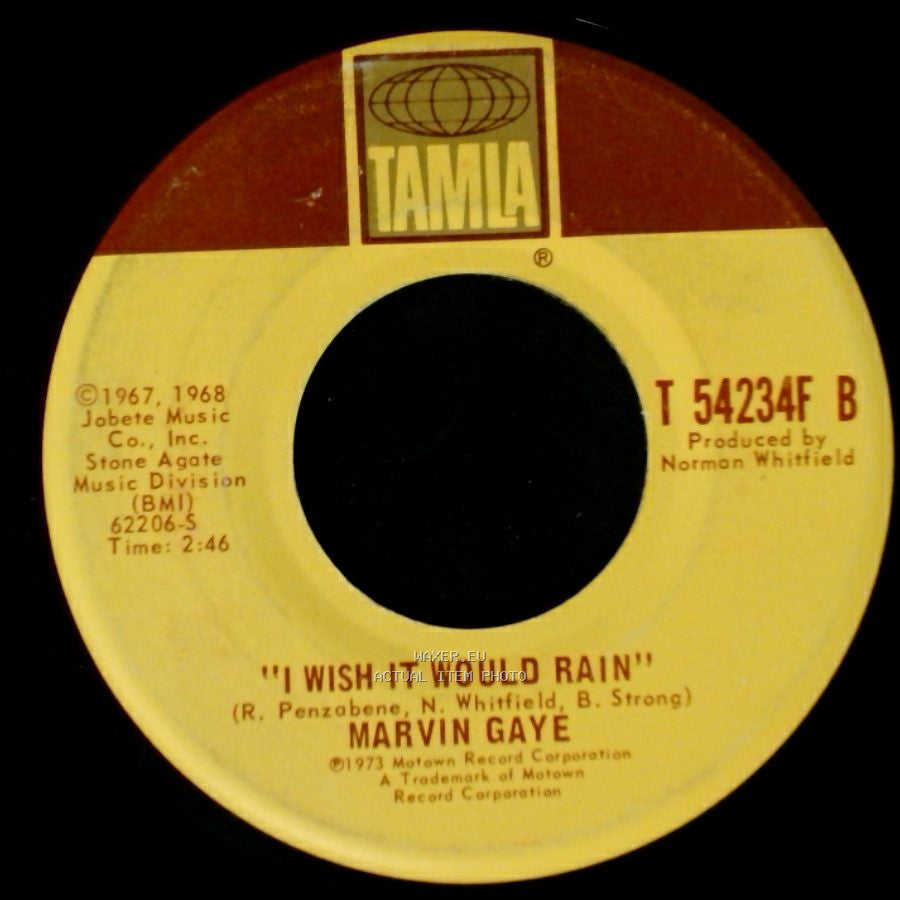 Marvin Gaye - Let's Get It On / "I Wish It Would Rain" side B