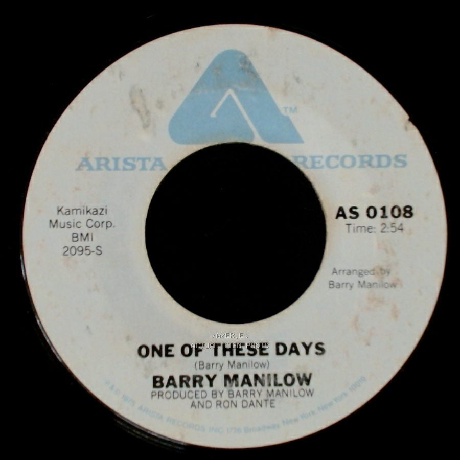 Barry Manilow - It's A Miracle / One Of These Days side B