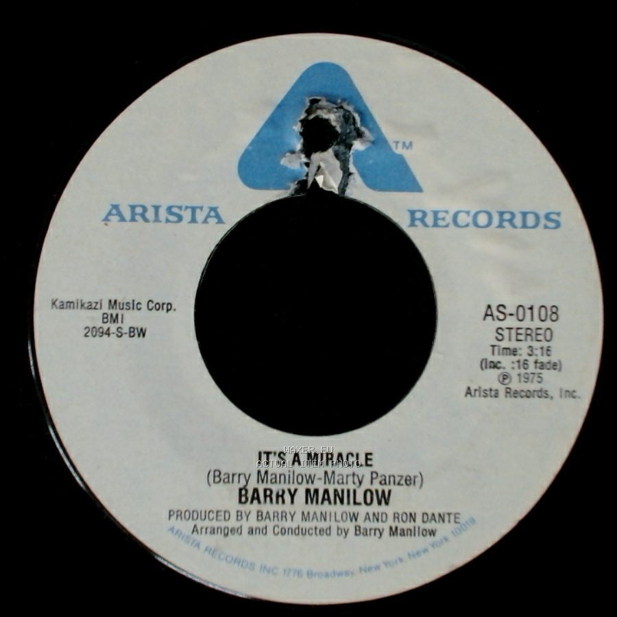 Barry Manilow - It's A Miracle / One Of These Days side A