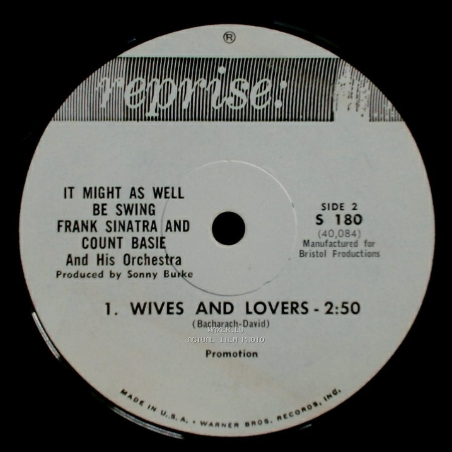 Frank Sinatra And Count Basie And His Orchestra - It Might As Well Be Swing / Wives And Lovers side B