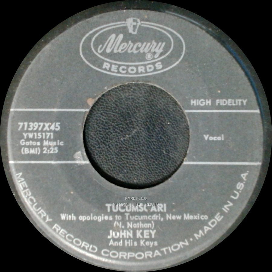 John Key And His Keys / Nathan Catalon And The Keys - Tucumscari / Lost Teen-Ager side A