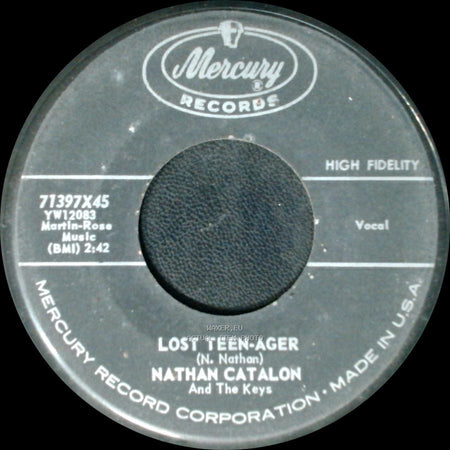 John Key And His Keys / Nathan Catalon And The Keys - Tucumscari / Lost Teen-Ager side B