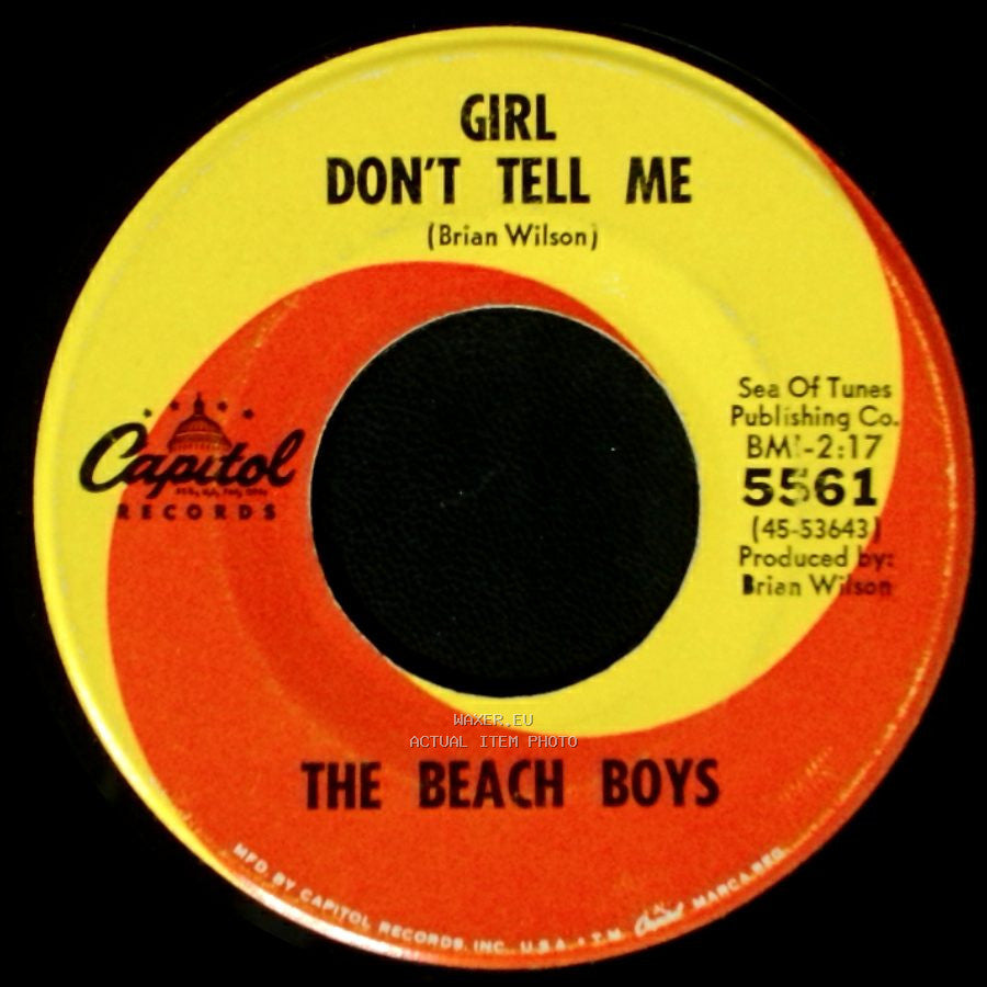 The Beach Boys - Barbara Ann / Girl Don't Tell Me side B