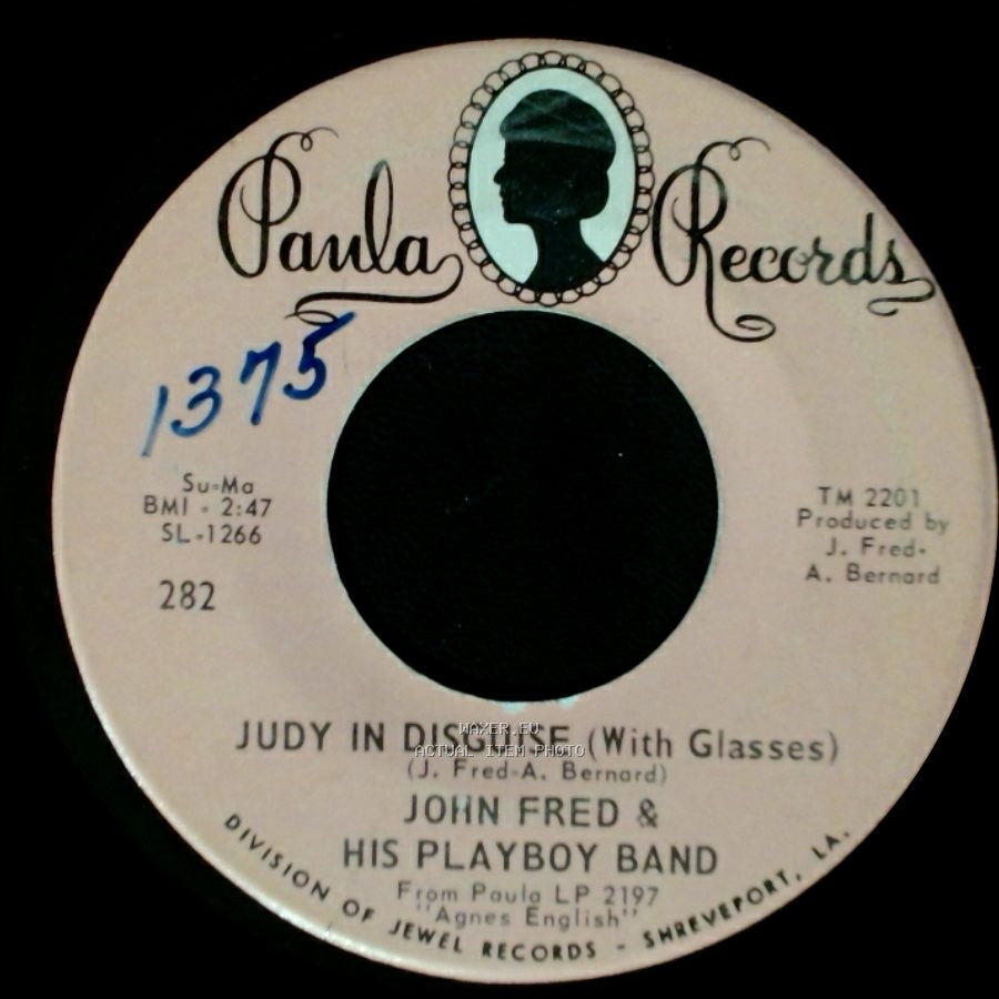 John Fred & His Playboy Band - Judy In Disguise (With Glasses) / When The Lights Go Out side A