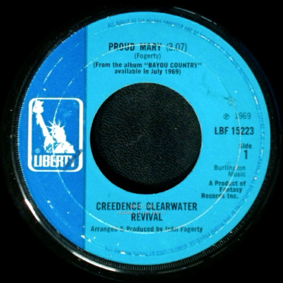 Creedence Clearwater Revival - Proud Mary / Born On The Bayou side A