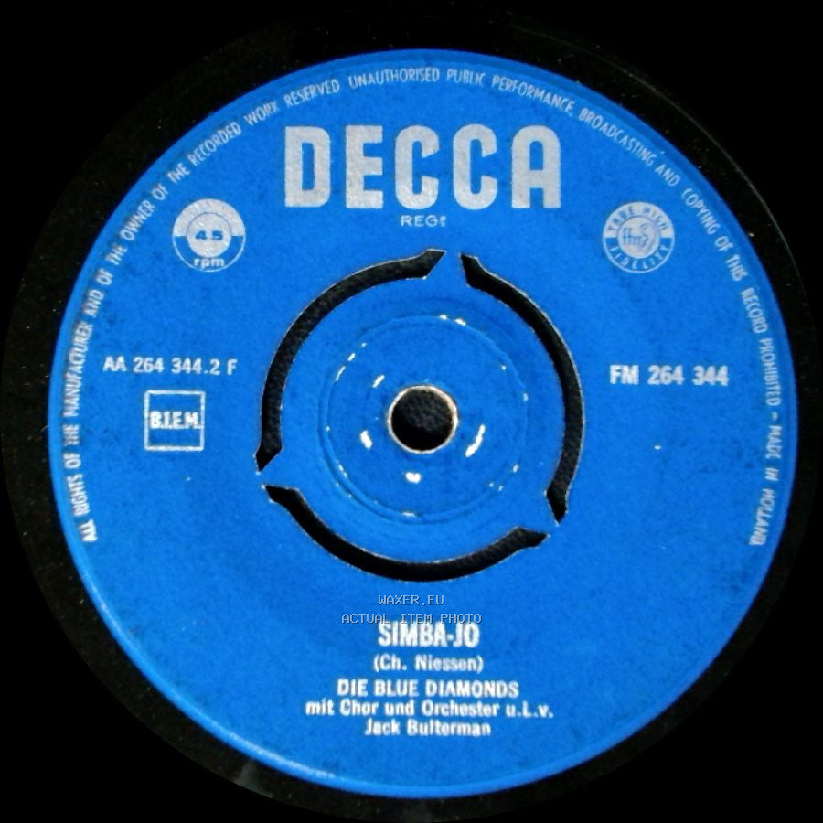 Die Blue Diamonds - Simba-Jo / Itsy Bitsy Teenie Weenie Honolulu-Strand-Bikini side A