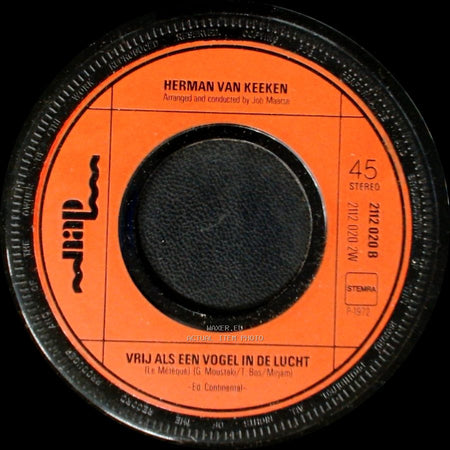 Herman Van Keeken - Kom Maar Dicht Bij Mij / Vrij Als Een Vogel In De Lucht side B