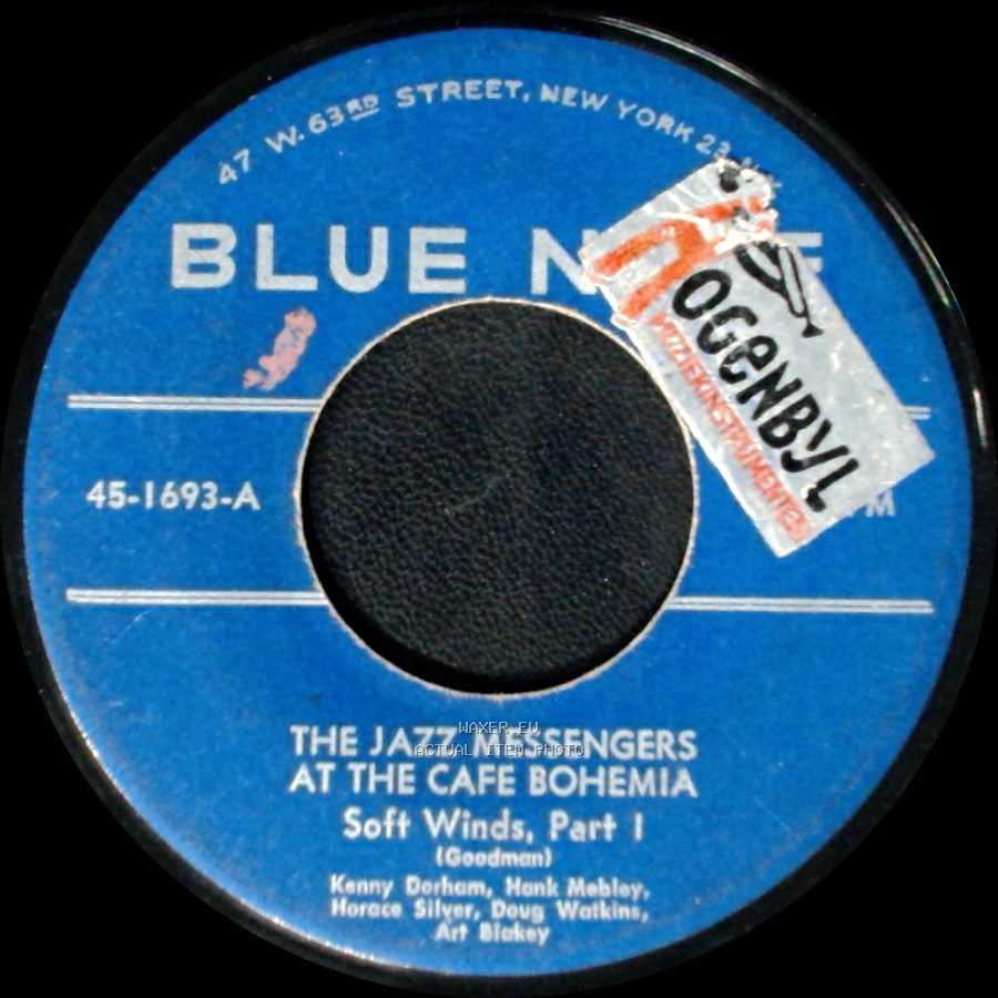 The Jazz Messengers / The Jazz Messengers At The Cafe Bohemia - Soft Winds, Part I / Soft Winds, Part 2 side A