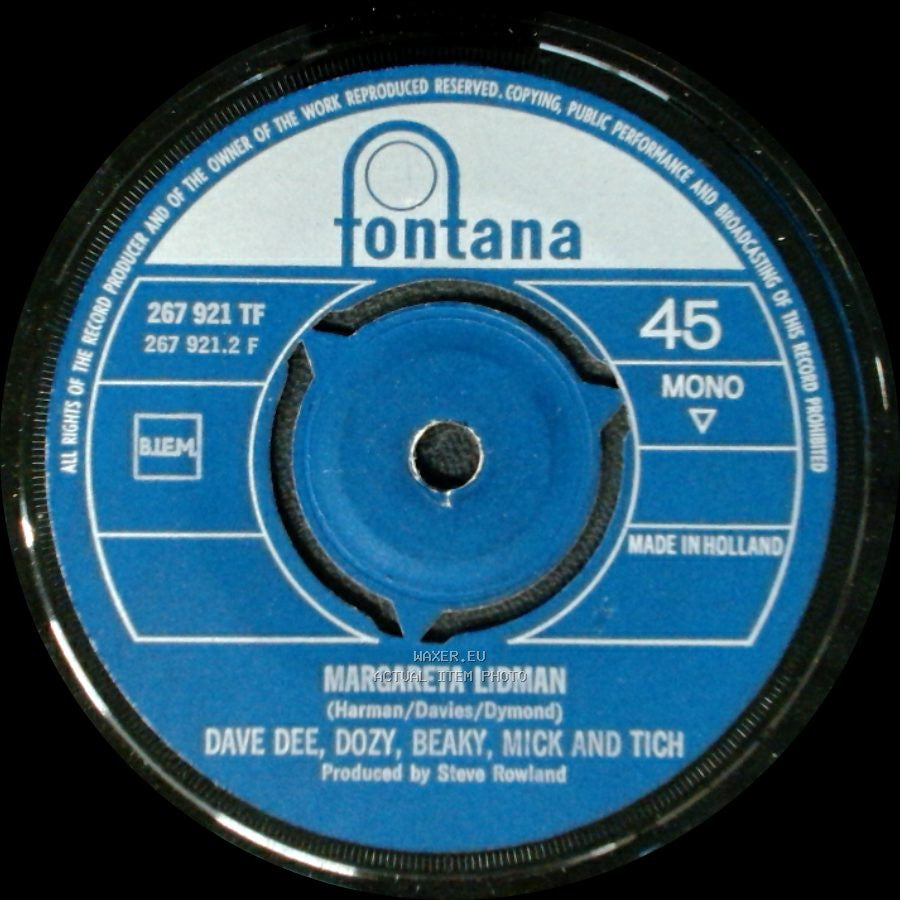 Dave Dee, Dozy, Beaky, Mick And Tich - Don Juan / Margareta Lidman side B
