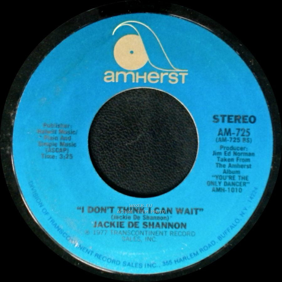 Jackie De Shannon - Don't Let The Flame Burn Out / I Don't Think I Can Wait side B