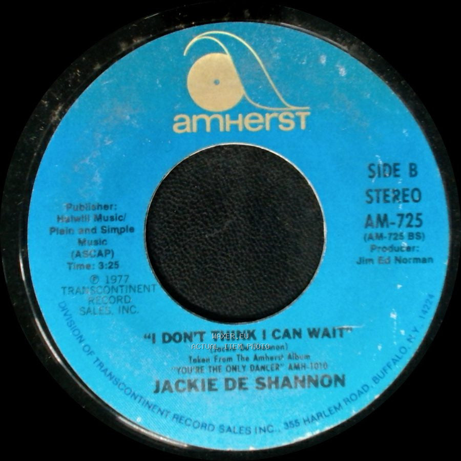Jackie De Shannon - Don't Let The Flame Burn Out / I Don't Think I Can Wait side B