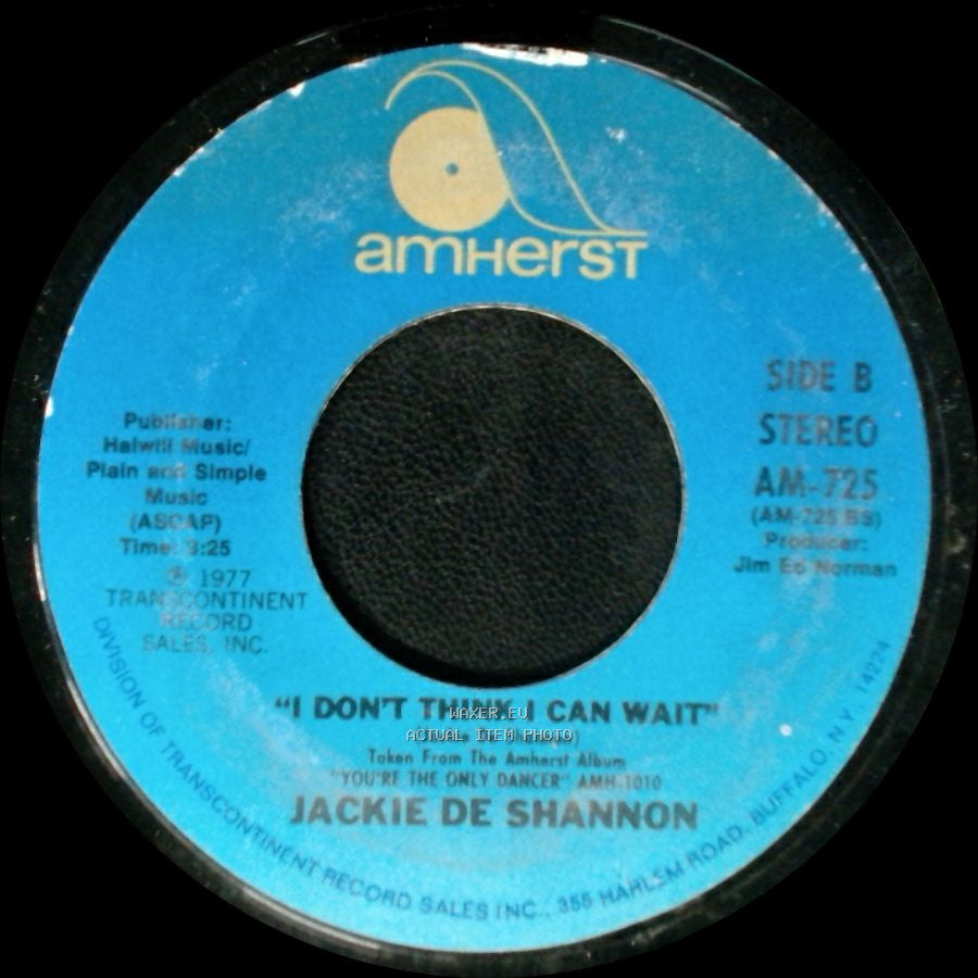 Jackie De Shannon - Don't Let The Flame Burn Out / I Don't Think I Can Wait side B