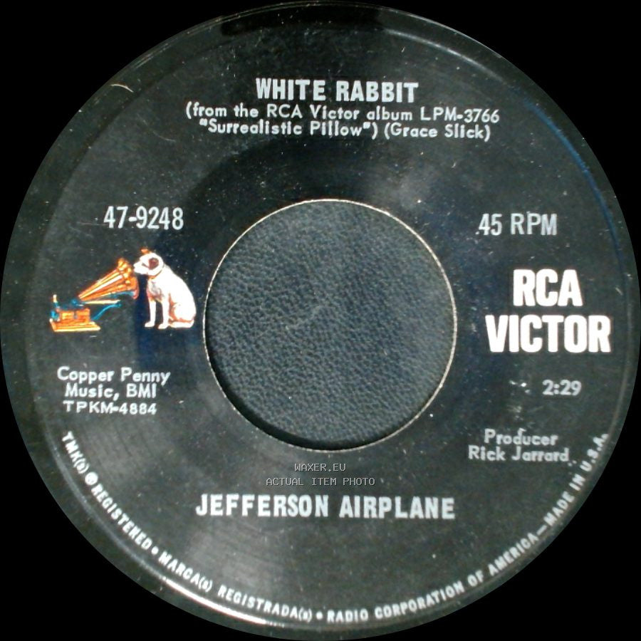 Jefferson Airplane - White Rabbit / Plastic Fantastic Lover side A