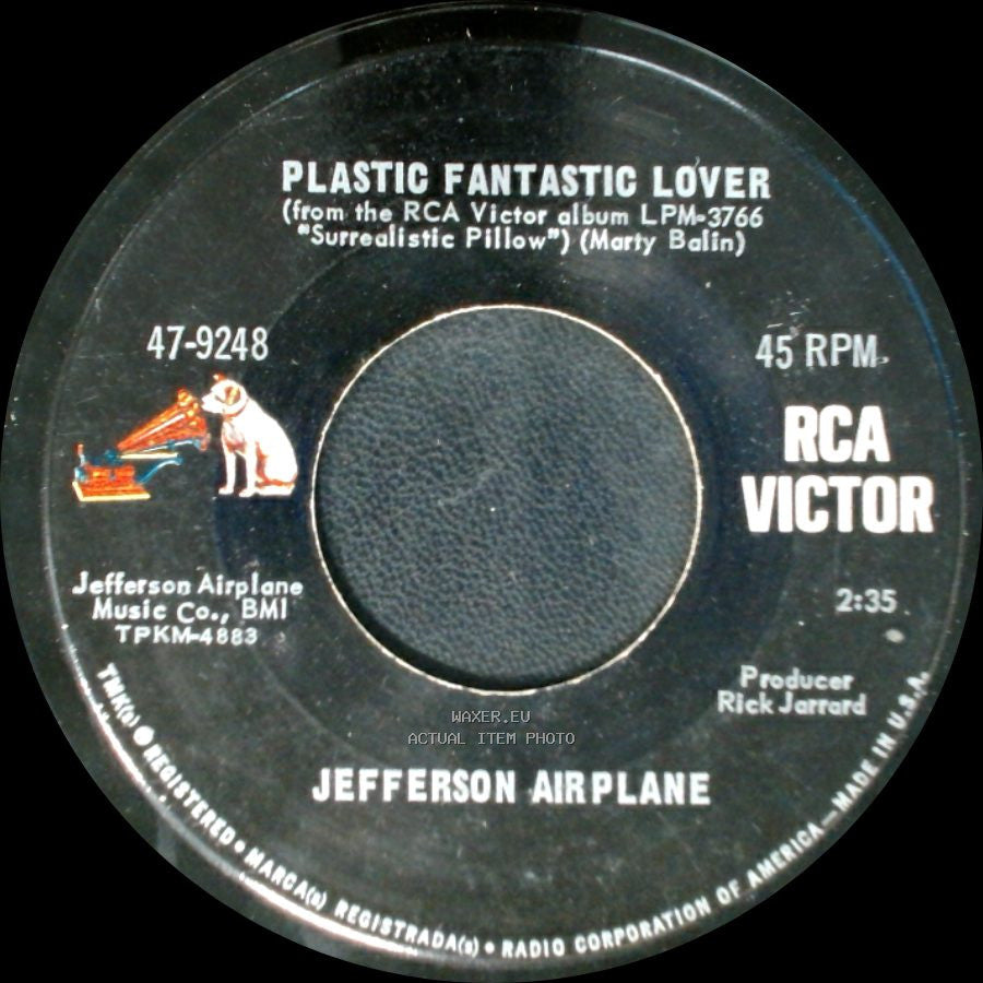 Jefferson Airplane - White Rabbit / Plastic Fantastic Lover side B