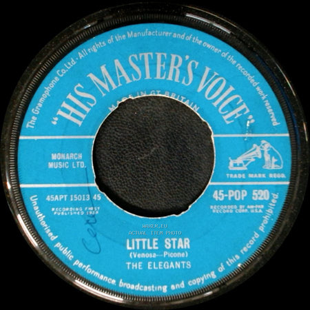 The Elegants - Getting Dizzy / Little Star side B