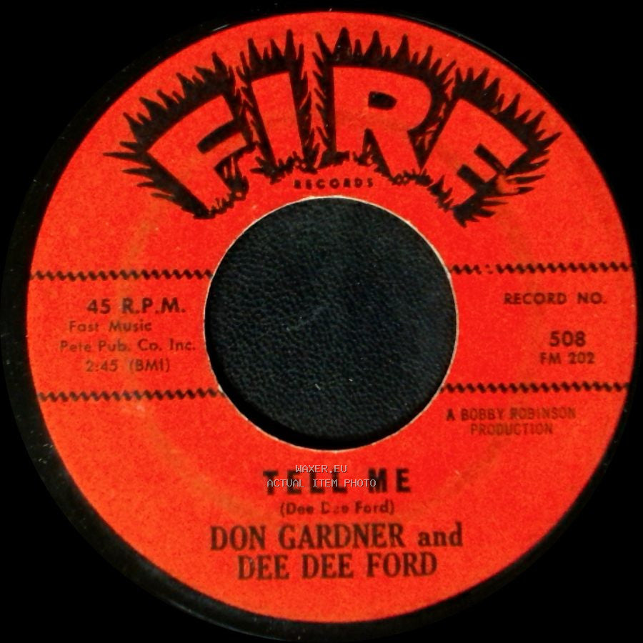 Don Gardner And Dee Dee Ford - Tell Me / Need Your Lovin' side A