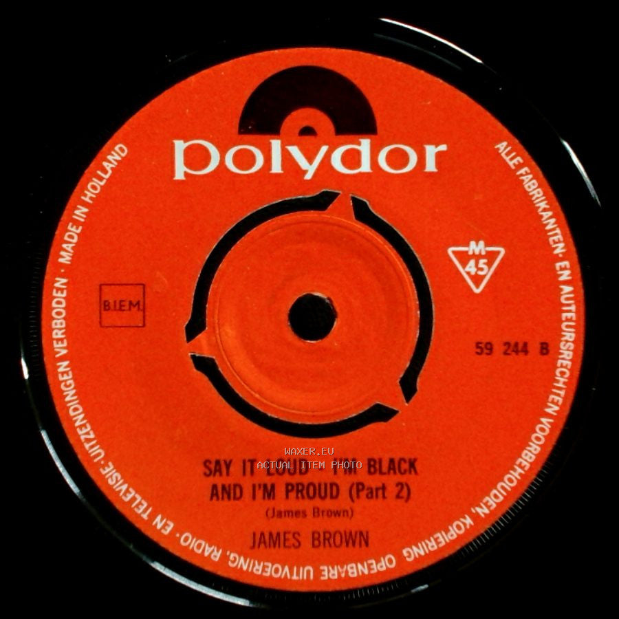 James Brown - Say It Loud - I'm Black And I'm Proud (Part 1) / Say It Loud - I'm Black And I'm Proud (Part 2) side B