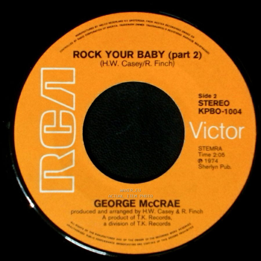 George Mccrae - Rock Your Baby / Rock Your Baby (Part 2) side B