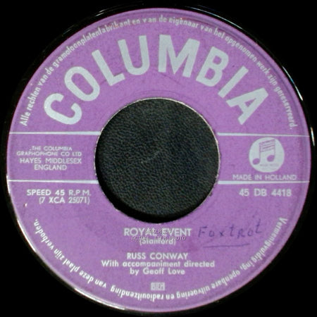 Russ Conway - Rule Britannina! / Royal Event side B