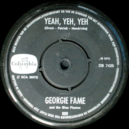 Georgie Fame And The Blue Flames - Yeah, Yeh, Yeh / Preach And Teach side A