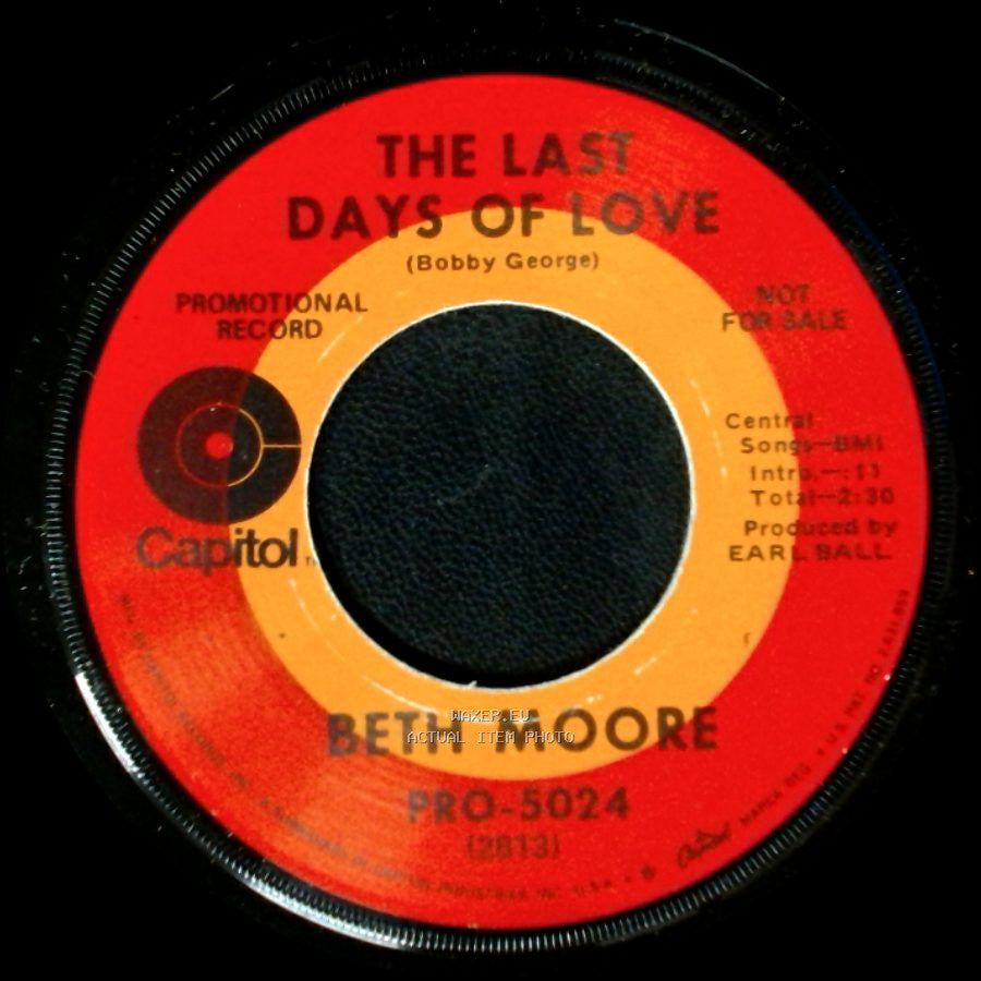 Beth Moore - Go Go Girl / The Last Days Of Love side B