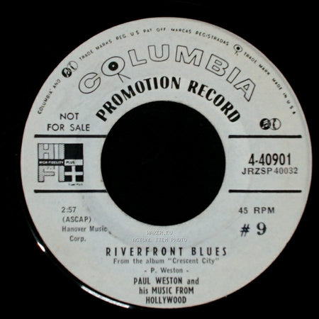 Paul Weston And His Music From Hollywood - Riverfront Blues / High Society side A