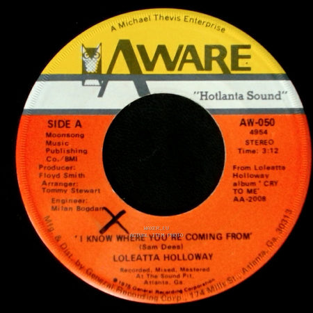 Loleatta Holloway - 'i Know Where You're Coming From' / The Show Must Go On side A