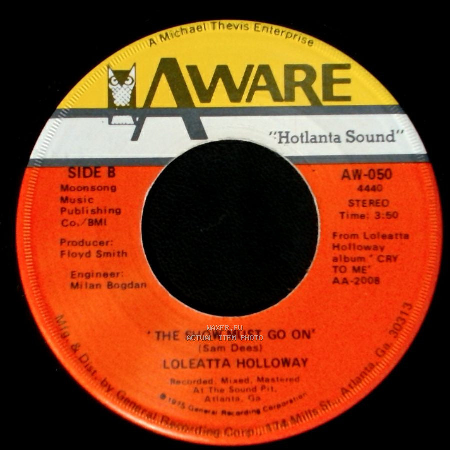 Loleatta Holloway - 'i Know Where You're Coming From' / The Show Must Go On side B