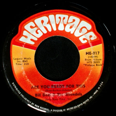 Bill Deal & The Rhondels - Are You Ready For This / What Kind Of Fool Do You Think I Am side A