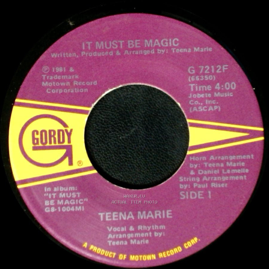 Teena Marie - It Must Be Magic / Yes Indeed side A