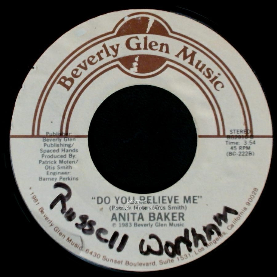 Anita Baker - Angel / Do You Believe Me side B