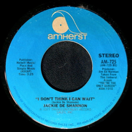 Jackie De Shannon - Don't Let The Flame Burn Out / I Don't Think I Can Wait side A