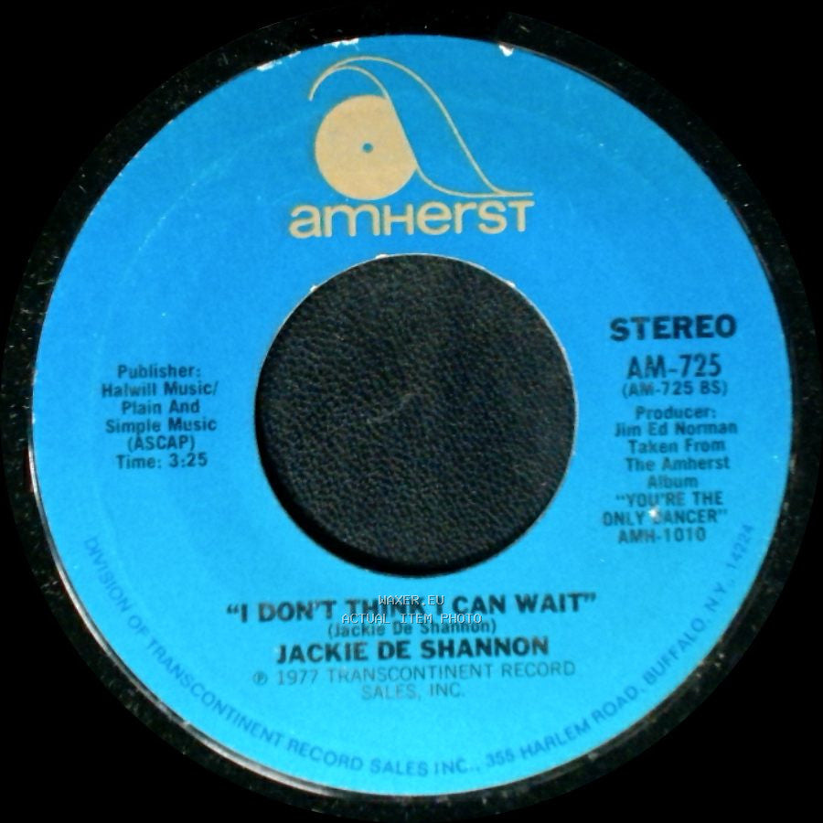 Jackie De Shannon - Don't Let The Flame Burn Out / I Don't Think I Can Wait side B