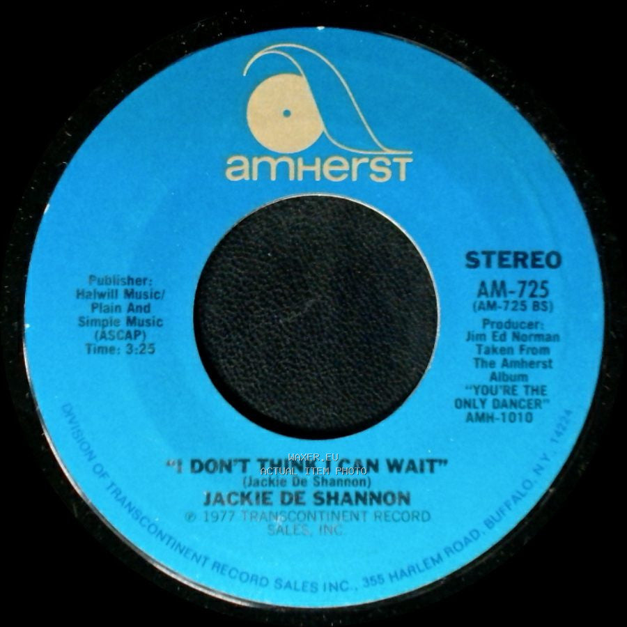 Jackie De Shannon - Don't Let The Flame Burn Out / I Don't Think I Can Wait side B