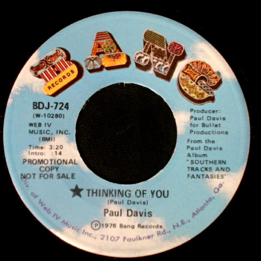 Paul Davis - Thinking Of You / Thinking Of You side A