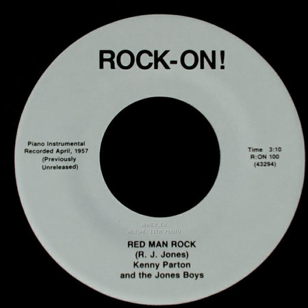 Kenny Parton And The Jones Boys - Red Man Rock / Jump, Wiggle & Shake side A
