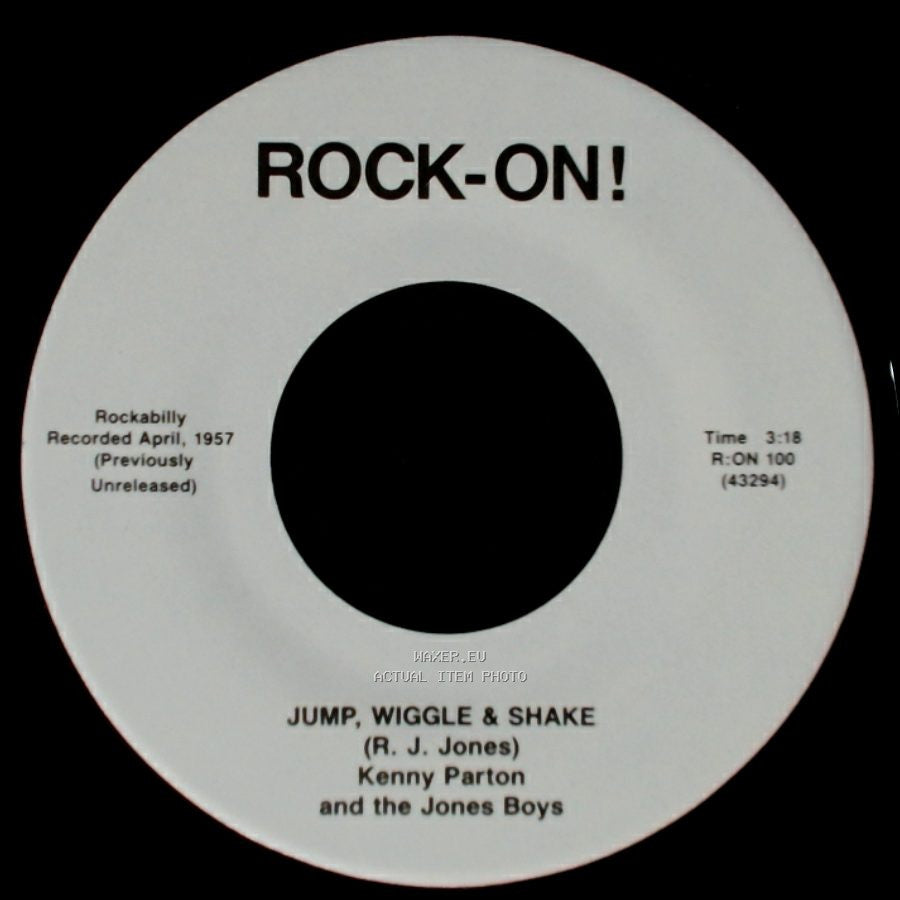 Kenny Parton And The Jones Boys - Red Man Rock / Jump, Wiggle & Shake side B