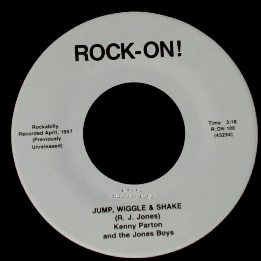 Kenny Parton And The Jones Boys - Red Man Rock / Jump, Wiggle & Shake side A
