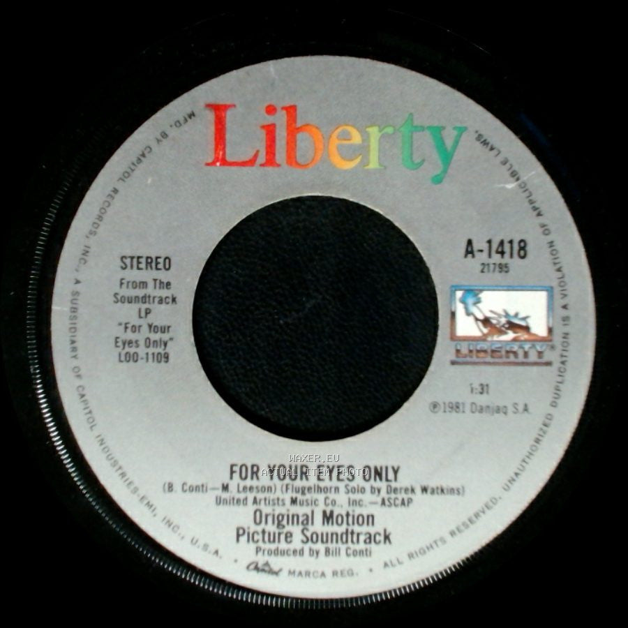 Sheena Easton - For Your Eyes Only / For Your Eyes Only side A